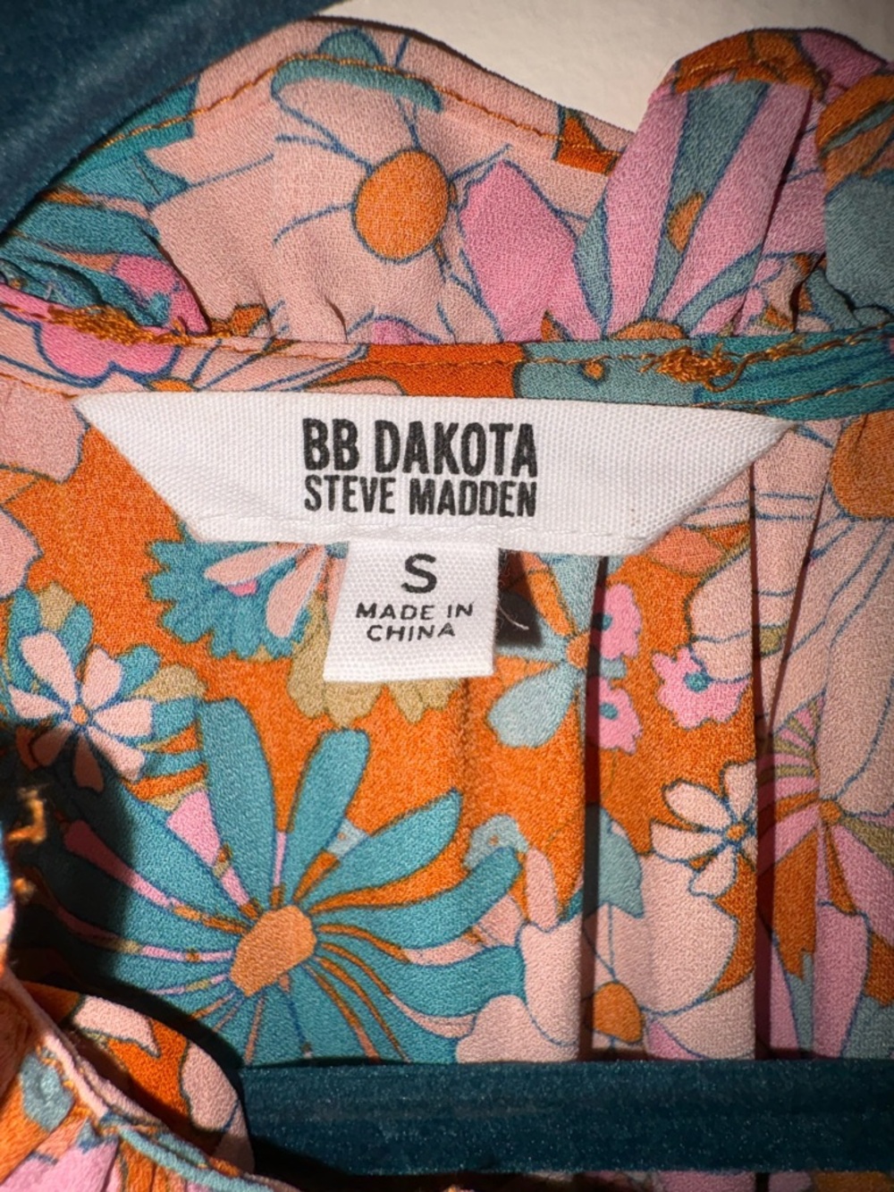 BB Dakota Steve Madden Floral Maxi Dress Boho Sleeveless Small - Picture 3 of 6